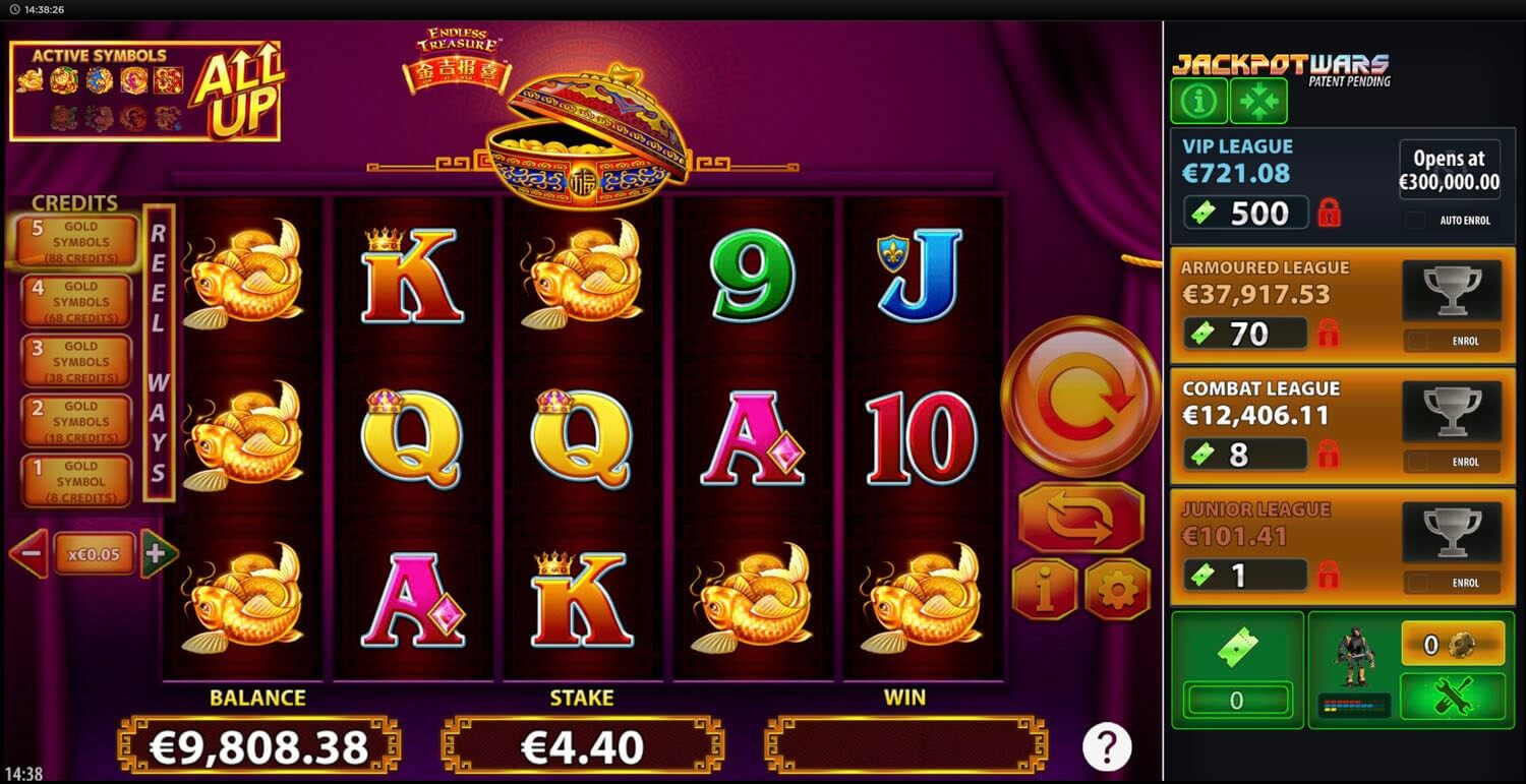 Jackpot Wars (Scientific Games) unique slot with built-in jackpot tournaments and store